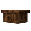 vidaXL Table basse ch&ecirc;ne fum&eacute; 80x55x40 cm bois d'ing&eacute;nierie