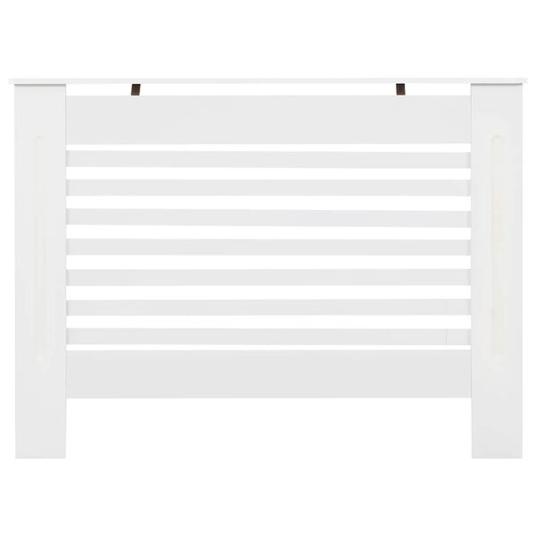 vidaXL Cache-radiateur Blanc 112x19x81,5 cm MDF