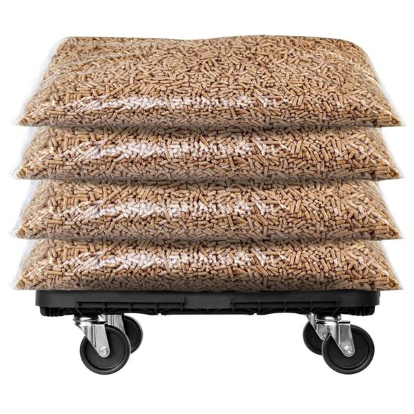 vidaXL Chariot de transport noir polypropylène 300 kg