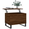 vidaXL Table basse Chêne marron 60x44,5x45 cm Bois d'ingénierie