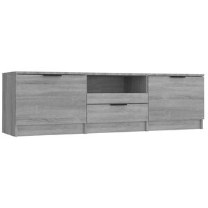 vidaXL Meuble TV Sonoma gris 140x35x40 cm Bois d'ing&eacute;nierie