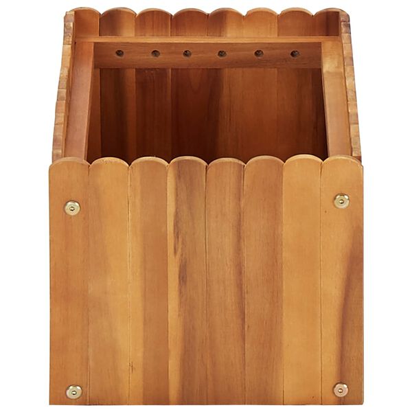 vidaXL Lit sur&eacute;lev&eacute; de jardin 50x30x25 cm Bois massif d'acacia