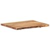 vidaXL Dessus de table Bois d'acacia massif 80x(50-60)x3,8 cm
