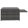vidaXL Salon de jardin 4 pcs avec coussins r&eacute;sine tress&eacute;e gris