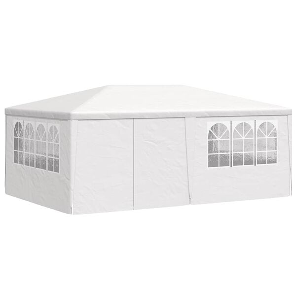 vidaXL Tente de r&eacute;ception et parois lat&eacute;rales 4x6 m Blanc 90 g/m&sup2;