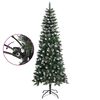 vidaXL Sapin de No&euml;l artificiel avec support Vert 210 cm PVC