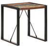 vidaXL Table &agrave; manger 70x70x75 cm Bois de r&eacute;cup&eacute;ration massif