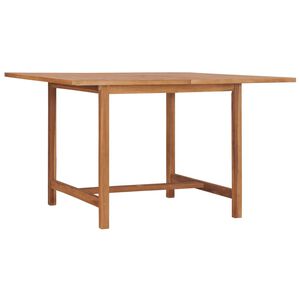 vidaXL Table &agrave; d&icirc;ner de jardin 110x110x75 cm Bois massif de teck