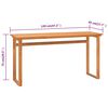 vidaXL Bureau 120x45x75 cm Bois de teck solide