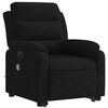 vidaXL Fauteuil inclinable de massage électrique noir velours