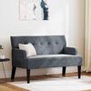 vidaXL Banc Chesterfield Gris foncé 112 x 65.5 x 75 cm Velours