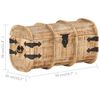 vidaXL Coffres de rangement 2 pcs Bois de manguier massif