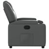 vidaXL Fauteuil inclinable Gris Similicuir