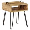 vidaXL Table de chevet Bois de manguier massif 40x34x47 cm