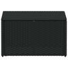 vidaXL Salon de jardin 4 pcs avec coussins R&eacute;sine tress&eacute;e Noir