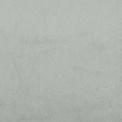 vidaXL Lit de jour avec lit gigogne gris clair 100x190 cm velours