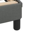 vidaXL Cadre de lit Dover gris foncé 100x203 cm tissu