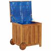 vidaXL Bo&icirc;te de rangement de jardin avec roues 60x50x58 cm Bois acacia
