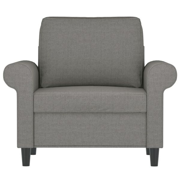 vidaXL Fauteuil Gris foncé 60 cm Tissu
