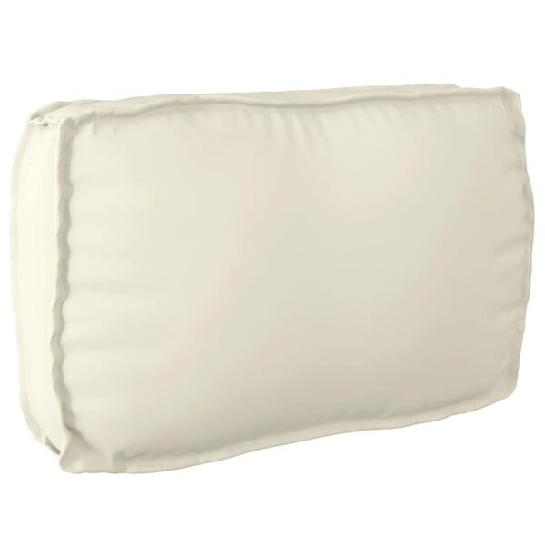 vidaXL Coussin Cr&egrave;me 70 x 40 x 12 cm Tissu Oxford