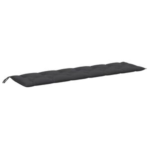 vidaXL Coussin de banc de jardin anthracite m&eacute;lang&eacute; 200x50x7 cm tissu