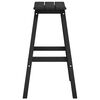 vidaXL Tabouret de bar 2 pcs Noir 52 x 43 x 73,5 cm HDPE