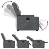 vidaXL Fauteuil inclinable de massage gris similicuir