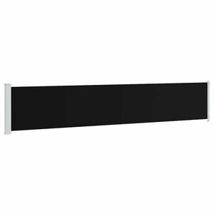 vidaXL Auvent latéral rétractable de patio 117x600 cm Noir