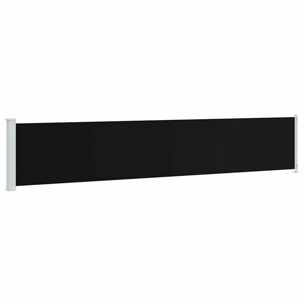vidaXL Auvent latéral rétractable de patio 117x600 cm Noir