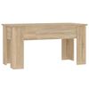 vidaXL Table basse chêne sonoma 101x49x52 cm bois d'ingénierie