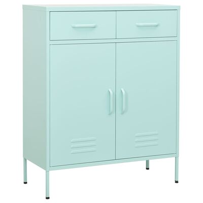 vidaXL Armoire de rangement Vert menthe 80x35x101,5 cm Acier