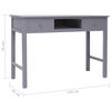 vidaXL Bureau Gris 110 x 45 x 76 cm Bois