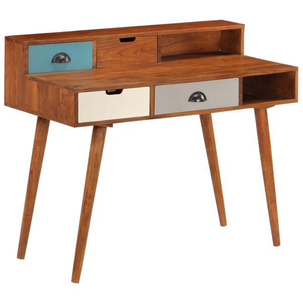 vidaXL Bureau 110x50x90 cm Bois d'acacia solide
