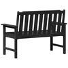 vidaXL Banc de jardin Noir 120 x 59 x 88 cm HDPE