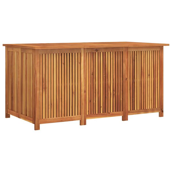 vidaXL Bo&icirc;te de rangement de jardin 150x80x75 cm bois massif d'acacia