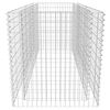 vidaXL Lit surélevé à gabion Acier 180 x 90 x 100 cm Argenté