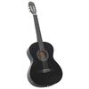 vidaXL Jeu de guitare classique de d&eacute;butant 12 pcs Noir 4/4 39"