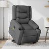 vidaXL Fauteuil inclinable de massage électrique gris foncé tissu