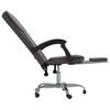 vidaXL Fauteuil inclinable de bureau gris similicuir