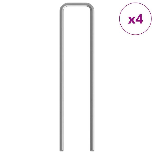 vidaXL Cage pour lapins Argent&eacute; 100 x 100 x 210 cm Acier galvanis&eacute;