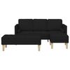 vidaXL Ensemble de Canap&eacute;s 2 pcs Noir 173 x 131 x 67 cm tissu
