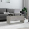 vidaXL Table basse gris b&eacute;ton 102x50,5x46,5 cm bois d'ing&eacute;nierie