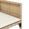 vidaXL Chaises de jardin avec coussins lot de 4 beige r&eacute;sine tress&eacute;e