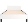 vidaXL Cadre de lit sans matelas blanc double similicuir