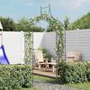 vidaXL Arche de jardin Design de piquet plantes grimpantes Vert foncé