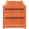 vidaXL Jardini&egrave;re cire marron 150x50x50 cm bois de pin massif