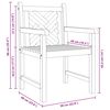 vidaXL Chaises de jardin 2 pcs Marron 58 x 60 x 90 cm