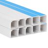 vidaXL Goulotte de c&acirc;ble auto-adh&eacute;sive 20x10 mm 10 m PVC