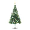 vidaXL Arbre de No&euml;l artificiel pr&eacute;-&eacute;clair&eacute; et boules L 240 cm blanc