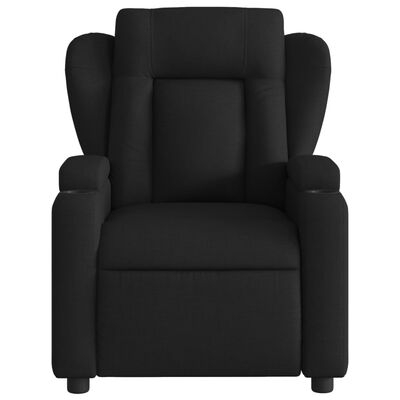 vidaXL Fauteuil inclinable de massage électrique noir tissu